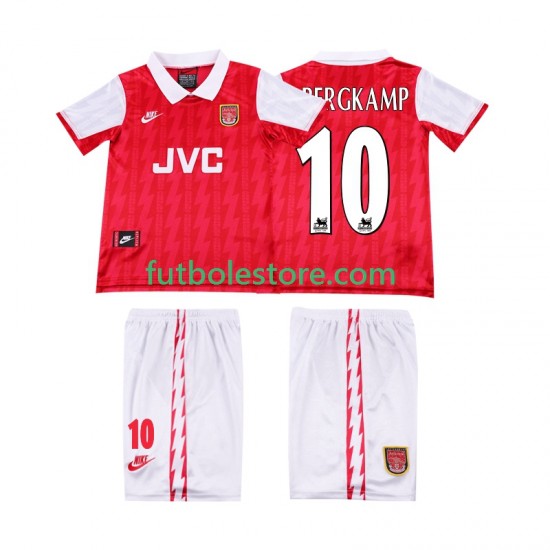 Primera Equipación del Arsenal BERGKAMP 10 Retro 1994 1996 Manga Corta para Niño (Camiseta y pantalón) Primera Equipación del Arsenal BERGKAMP 10 Retro 1994 1996 Manga Corta para Niño (Camiseta y pantalón)