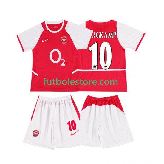 Primera Equipación del Arsenal BERGKAMP 10 Retro 2002 2003 Manga Corta para Niño (Camiseta y pantalón) Primera Equipación del Arsenal BERGKAMP 10 Retro 2002 2003 Manga Corta para Niño (Camiseta y pantalón)
