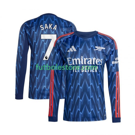 Segunda Equipación del Arsenal Bukayo Saka 7 2025-2026 ML para Hombre Segunda Equipación del Arsenal Bukayo Saka 7 2025-2026 ML para Hombre