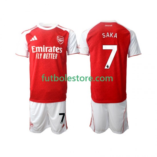 Primera Equipación del Arsenal Bukayo Saka 7 2025-2026 Manga Corta para Niño (Camiseta y pantalón) Primera Equipación del Arsenal Bukayo Saka 7 2025-2026 Manga Corta para Niño (Camiseta y pantalón)