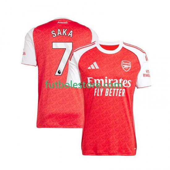 Primera Equipación del Arsenal Bukayo Saka 7 2025-2026 Manga Corta para Hombre Primera Equipación del Arsenal Bukayo Saka 7 2025-2026 Manga Corta para Hombre