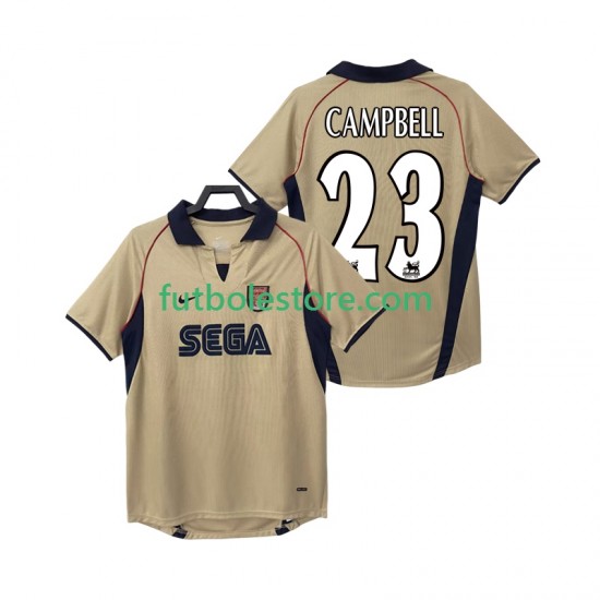Segunda Equipación del Arsenal CAMPBELL 23 Retro 2001 2002 Manga Corta para Hombre Segunda Equipación del Arsenal CAMPBELL 23 Retro 2001 2002 Manga Corta para Hombre