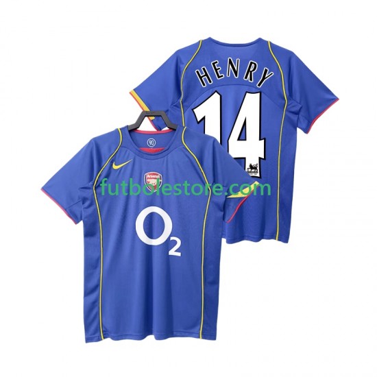 Segunda Equipación del Arsenal Henry 14 Retro 2004 2005 Manga Corta para Hombre Segunda Equipación del Arsenal Henry 14 Retro 2004 2005 Manga Corta para Hombre