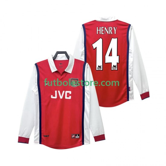 Primera Equipación del Arsenal Henry 14 Retro 1998 1999 ML para Hombre Primera Equipación del Arsenal Henry 14 Retro 1998 1999 ML para Hombre