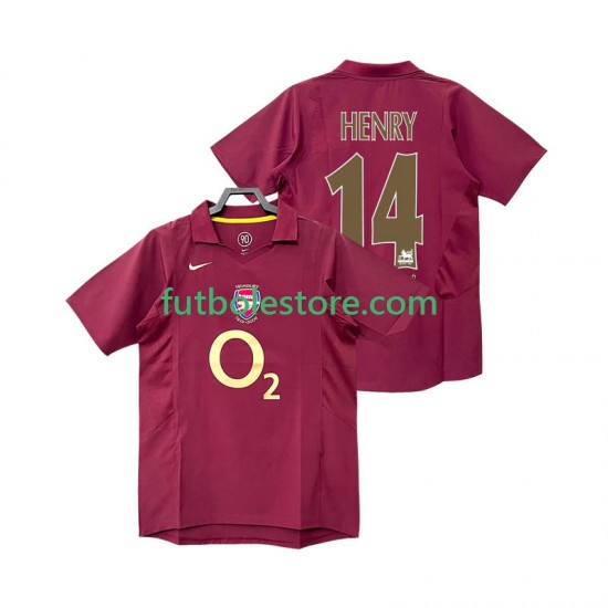 Primera Equipación del Arsenal Henry 14 Retro 2005 2006 Manga Corta para Hombre