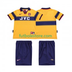 Segunda Equipación del Arsenal Retro 1997 1999 Manga Corta para Niño (Camiseta y pantalón)