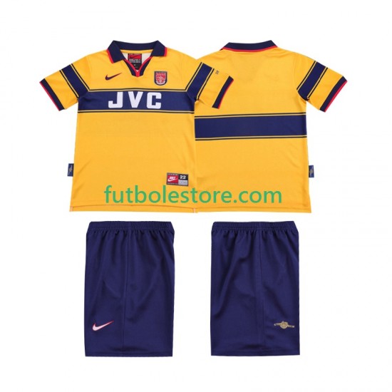 Segunda Equipación del Arsenal Retro 1997 1999 Manga Corta para Niño (Camiseta y pantalón) Segunda Equipación del Arsenal Retro 1997 1999 Manga Corta para Niño (Camiseta y pantalón)