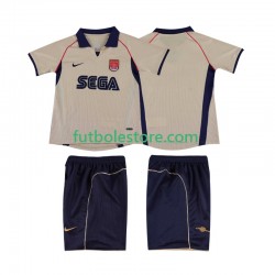 Segunda Equipación del Arsenal Retro 2001 2002 Manga Corta para Niño (Camiseta y pantalón)
