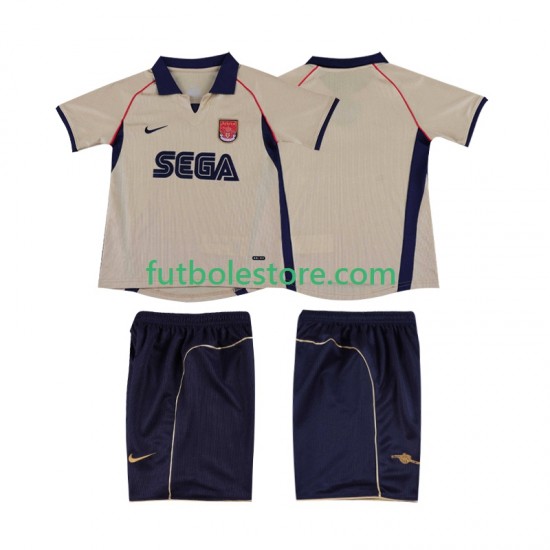 Segunda Equipación del Arsenal Retro 2001 2002 Manga Corta para Niño (Camiseta y pantalón) Segunda Equipación del Arsenal Retro 2001 2002 Manga Corta para Niño (Camiseta y pantalón)