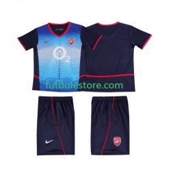 Segunda Equipación del Arsenal Retro 2002 2004 Manga Corta para Niño (Camiseta y pantalón)