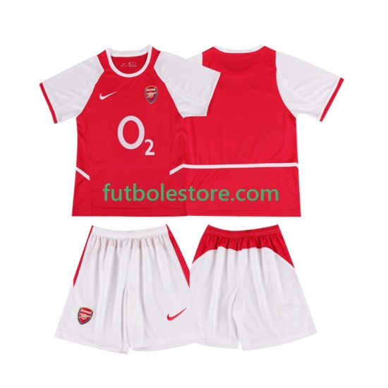 Primera Equipación del Arsenal Retro 2002 2003 Manga Corta para Niño (Camiseta y pantalón) Primera Equipación del Arsenal Retro 2002 2003 Manga Corta para Niño (Camiseta y pantalón)