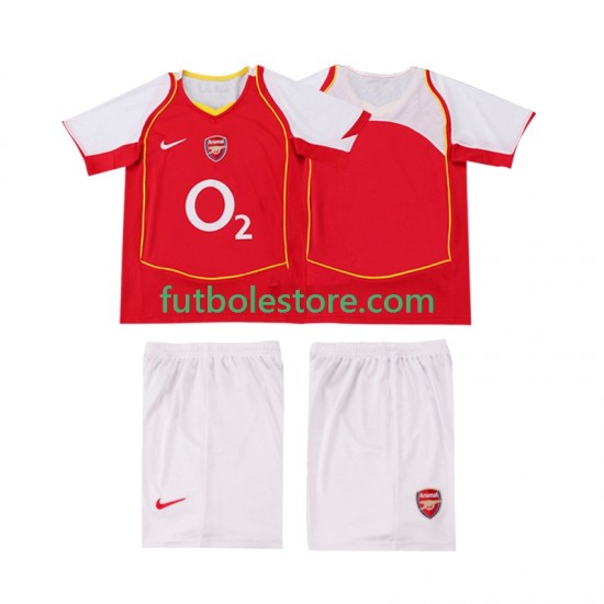 Primera Equipación del Arsenal Retro 2004 2005 Manga Corta para Niño (Camiseta y pantalón) Primera Equipación del Arsenal Retro 2004 2005 Manga Corta para Niño (Camiseta y pantalón)