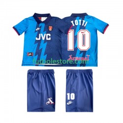 Segunda Equipación del Arsenal TOTTI 10 Retro 1995 1996 Manga Corta para Niño (Camiseta y pantalón)