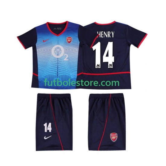 Segunda Equipación del Arsenal Thierry Henry 14 Retro 2002 2004 Manga Corta para Niño (Camiseta y pantalón) Segunda Equipación del Arsenal Thierry Henry 14 Retro 2002 2004 Manga Corta para Niño (Camiseta y pantalón)