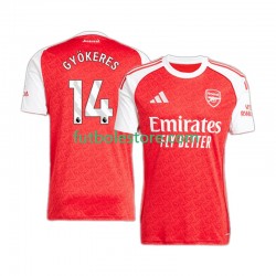 Primera Equipación del Arsenal Viktor Gyokeres 14 2025-2026 Manga Corta para Hombre