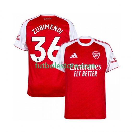 Primera Equipación del Arsenal Zubimendi 36 2025-2026 Manga Corta para Hombre Primera Equipación del Arsenal Zubimendi 36 2025-2026 Manga Corta para Hombre