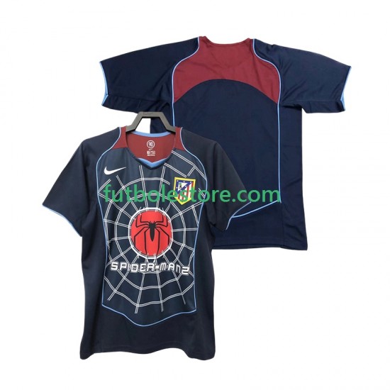 Segunda Equipación del Atlético Madrid Retro 2004 2005 Manga Corta para Hombre Segunda Equipación del Atlético Madrid Retro 2004 2005 Manga Corta para Hombre