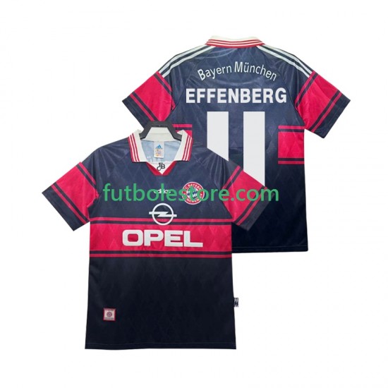 Primera Equipación del Bayern de Múnich Effenberg 11 Retro 1997 1999 Manga Corta para Hombre