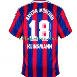 Primera Equipación del Bayern de Múnich Klinsmann 18 Retro 1995 1997 Manga Corta para Hombre