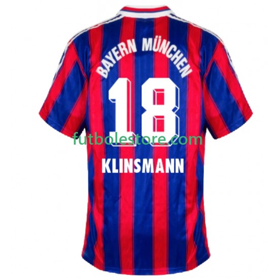 Primera Equipación del Bayern de Múnich Klinsmann 18 Retro 1995 1997 Manga Corta para Hombre Primera Equipación del Bayern de Múnich Klinsmann 18 Retro 1995 1997 Manga Corta para Hombre