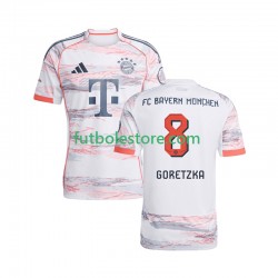 Segunda Equipación del Bayern de Múnich Leon Goretzka 8 2025-2026 Manga Corta para Hombre
