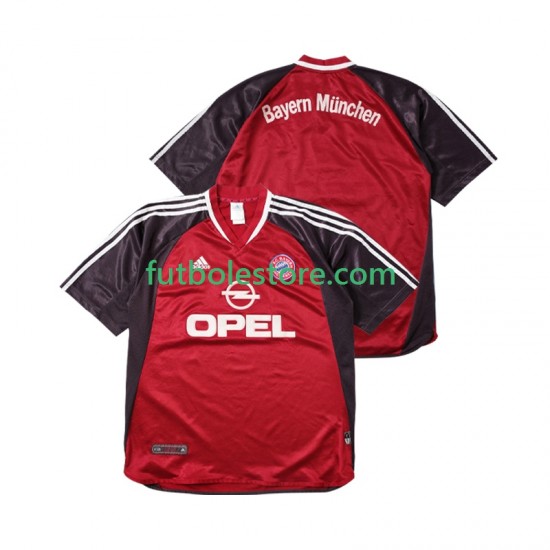 Primera Equipación del Bayern de Múnich Retro 2001 2002 Manga Corta para Hombre