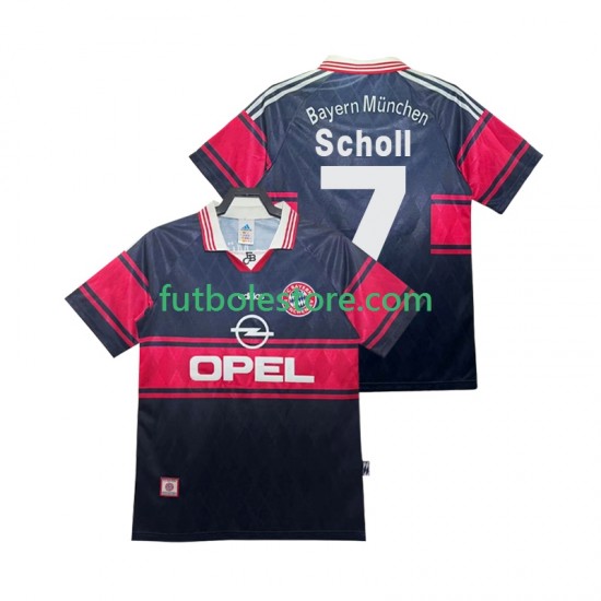 Primera Equipación del Bayern de Múnich Scholl 7 Retro 1997 1999 Manga Corta para Hombre Primera Equipación del Bayern de Múnich Scholl 7 Retro 1997 1999 Manga Corta para Hombre
