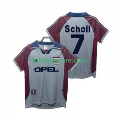 Tercera Equipación del Bayern de Múnich Scholl 7 Retro 1998 1999 Manga Corta para Hombre