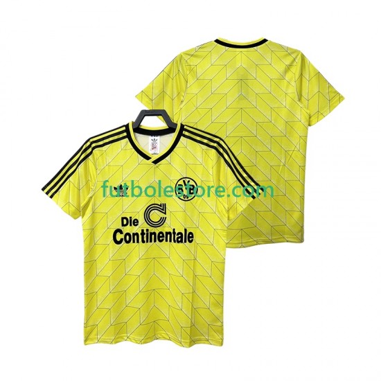 Primera Equipación del Borussia Dortmund Retro 1988 1989 Manga Corta para Hombre Primera Equipación del Borussia Dortmund Retro 1988 1989 Manga Corta para Hombre