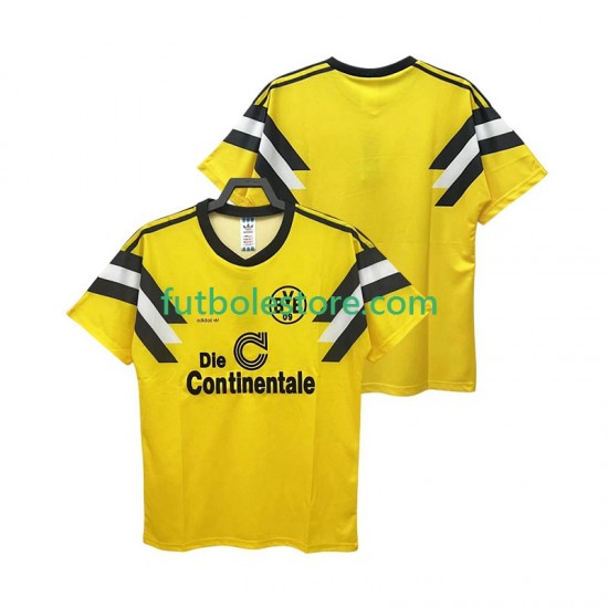 Primera Equipación del Borussia Dortmund Retro DFB-POKAL 1989 Manga Corta para Hombre Primera Equipación del Borussia Dortmund Retro DFB-POKAL 1989 Manga Corta para Hombre