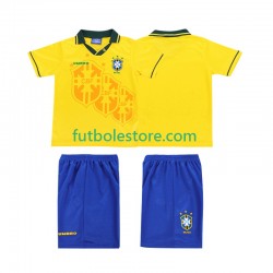 Primera Equipación del Brasil Retro 1994 Manga Corta para Niño (Camiseta y pantalón)