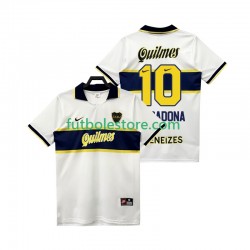 Segunda Equipación del CA Boca Juniors MARADONA 10 Retro 1997 1998 Manga Corta para Hombre