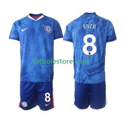 Primera Equipación del Chelsea Enzo Fernandez 8 2025-2026 Manga Corta para Niño (Camiseta y pantalón)