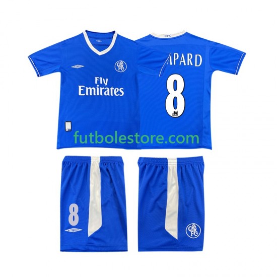Primera Equipación del Chelsea LAMPARD 8 Retro 2003 2005 Manga Corta para Niño (Camiseta y pantalón) Primera Equipación del Chelsea LAMPARD 8 Retro 2003 2005 Manga Corta para Niño (Camiseta y pantalón)