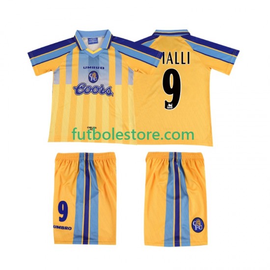 Segunda Equipación del Chelsea VIALLI 9 Retro 1995 1997 Manga Corta para Niño (Camiseta y pantalón) Segunda Equipación del Chelsea VIALLI 9 Retro 1995 1997 Manga Corta para Niño (Camiseta y pantalón)