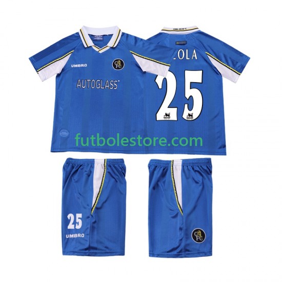 Primera Equipación del Chelsea ZOLA 25 Retro 1997 1999 Manga Corta para Niño (Camiseta y pantalón) Primera Equipación del Chelsea ZOLA 25 Retro 1997 1999 Manga Corta para Niño (Camiseta y pantalón)
