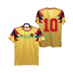 Primera Equipación del Colombia 10 Retro 1990 Manga Corta para Hombre