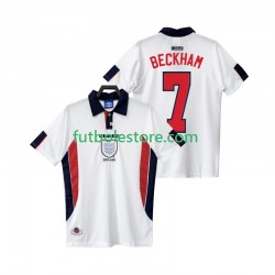 Primera Equipación del Inglaterra BECKHAM 7 Retro 1998 Manga Corta para Hombre