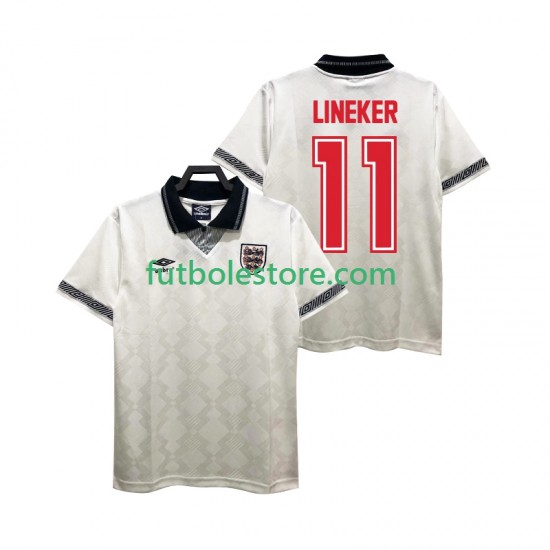 Primera Equipación del Inglaterra LINEKER 11 Retro 1990 Manga Corta para Hombre Primera Equipación del Inglaterra LINEKER 11 Retro 1990 Manga Corta para Hombre