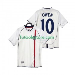 Primera Equipación del Inglaterra OWEN 10 Retro 2002 Manga Corta para Hombre