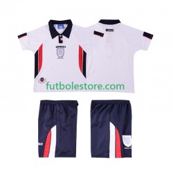 Primera Equipación del Inglaterra Retro 1998 Manga Corta para Niño (Camiseta y pantalón)