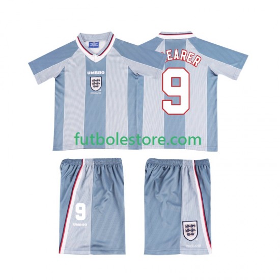 Segunda Equipación del Inglaterra SHEARER 9 Retro 1996 Manga Corta para Niño (Camiseta y pantalón) Segunda Equipación del Inglaterra SHEARER 9 Retro 1996 Manga Corta para Niño (Camiseta y pantalón)