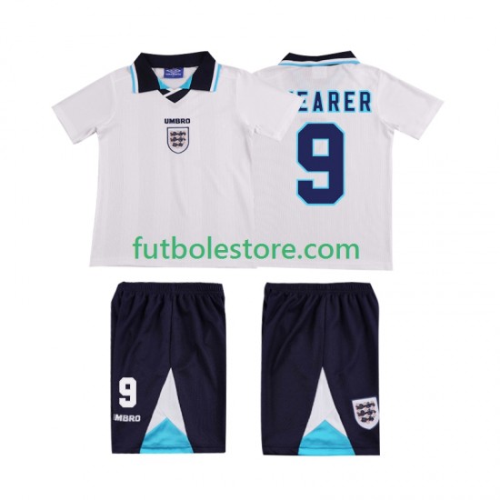 Primera Equipación del Inglaterra SHEARER 9 Retro 1996 Manga Corta para Niño (Camiseta y pantalón) Primera Equipación del Inglaterra SHEARER 9 Retro 1996 Manga Corta para Niño (Camiseta y pantalón)