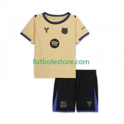 Segunda Equipación del FC Barcelona 2025-2026 Manga Corta para Niño (Camiseta y pantalón)