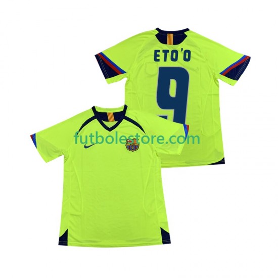 Segunda Equipación del FC Barcelona ETOO 9 Retro 2005 2006 Manga Corta para Hombre Segunda Equipación del FC Barcelona ETOO 9 Retro 2005 2006 Manga Corta para Hombre