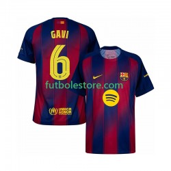Primera Equipación del FC Barcelona Gavi 6 Champions League 2025-2026 Manga Corta para Hombre