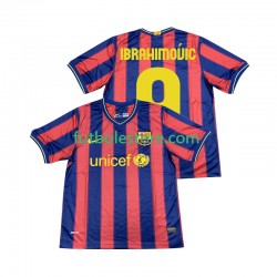 Primera Equipación del FC Barcelona Ibrahimovic 9 Retro 2009 2010 Manga Corta para Hombre