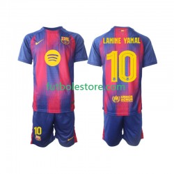 Primera Equipación del FC Barcelona Lamine Yamal 10 Champions League 2025-2026 Manga Corta para Niño (Camiseta y pantalón)