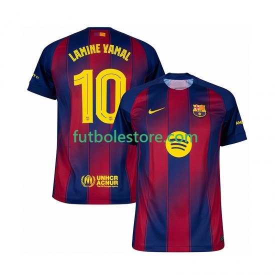 Primera Equipación del FC Barcelona Lamine Yamal 10 Champions League 2025-2026 Manga Corta para Hombre Primera Equipación del FC Barcelona Lamine Yamal 10 Champions League 2025-2026 Manga Corta para Hombre
