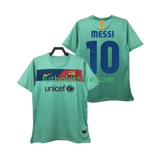 Segunda Equipación del FC Barcelona Lionel Messi 10 Retro 2010 2011 Manga Corta para Hombre Segunda Equipación del FC Barcelona Lionel Messi 10 Retro 2010 2011 Manga Corta para Hombre